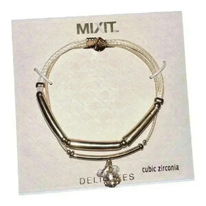MixIt Gold Tone Cubic Zirconia Bracelet